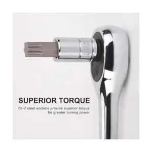 CASOMAN Master Torx Juego de 60 tomas de corriente Torx y