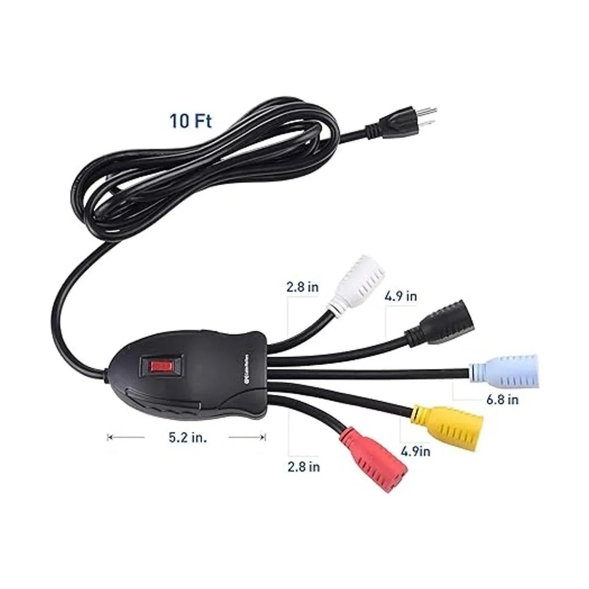 Cable Matters 5 salidas de cable de alimentación divisor_5