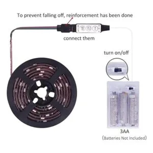 Tira de luces LED con pilas RGB luces LED tira de luces_2