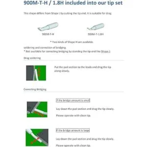 30 puntas de soldadura 2952.8 ft para Hakko 936 937 888D
