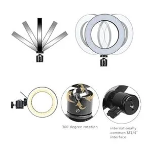 Anillo de luz para teléfono 6.0 in con 2 soportes de_2