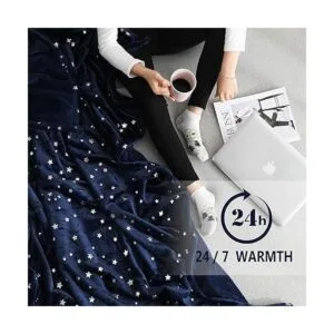 NANPIPER Manta con diseño de estrellas_2