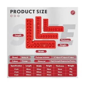 Relitec R Abrazadera de ángulo recto abrazadera de