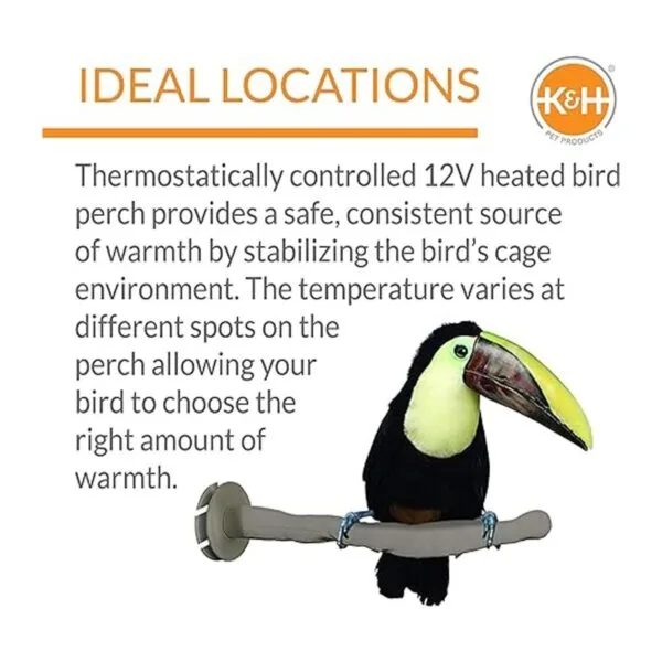 KH Pet Products Percha térmica para pájaros_4