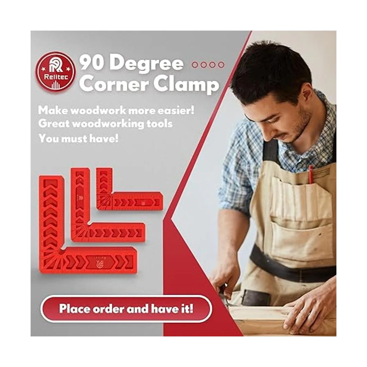 Relitec R Abrazadera de ángulo recto abrazadera de