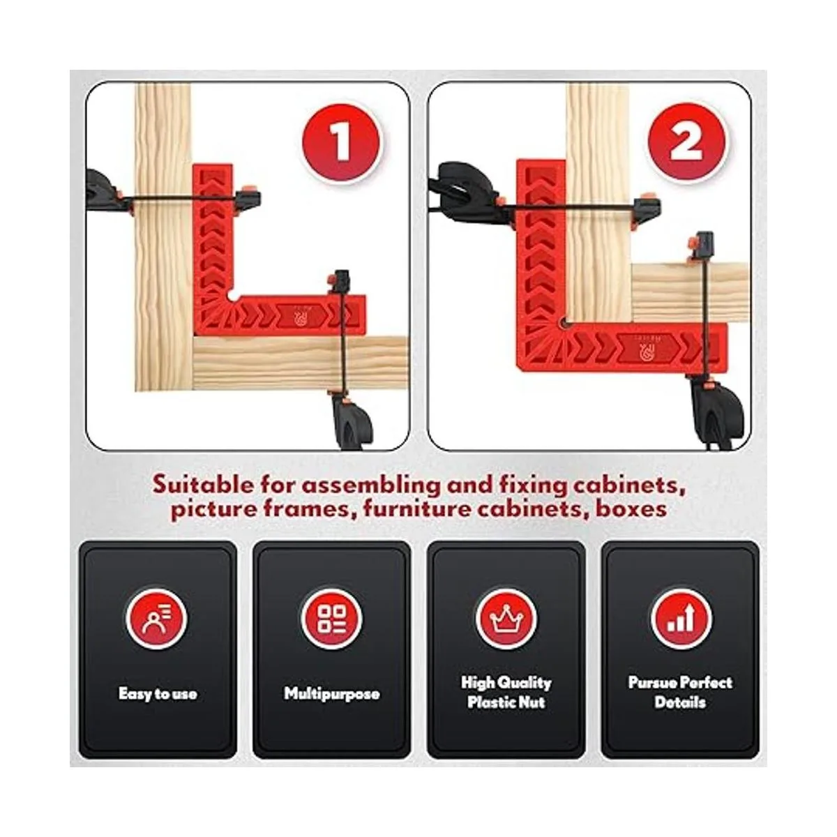 Relitec R Abrazadera de ángulo recto abrazadera de