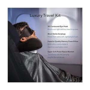 Proglobe Juego de manta de viaje de lujo Almohada_2