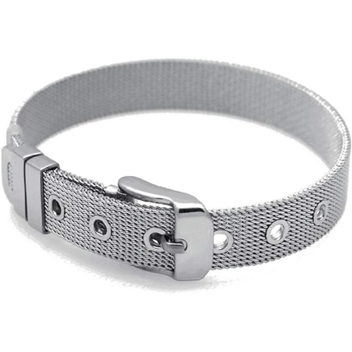 2 pulseras de malla de acero inoxidable de 0.315 in de_1