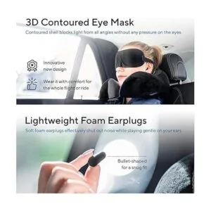 Proglobe Juego de manta de viaje de lujo Almohada_5