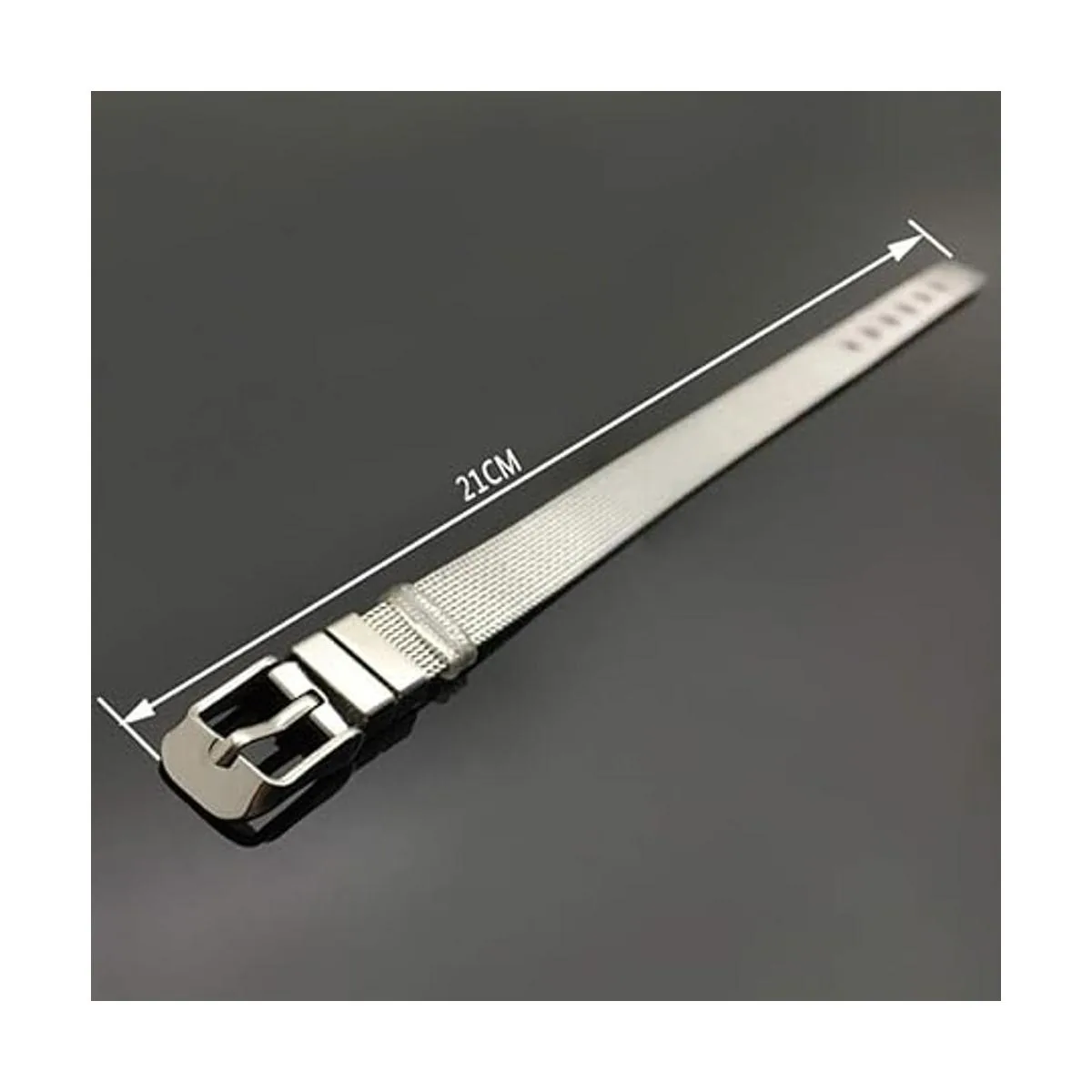 2 pulseras de malla de acero inoxidable de 0.315 in de_2