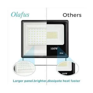 Olafus Paquete de 2 luces LED de inundación de 100 W para_4