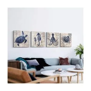 Arte de pared en lienzo para decoración de baño 4_3