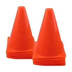 Mirepty Conos de tráfico de plástico de 7 pulgadas cono_1