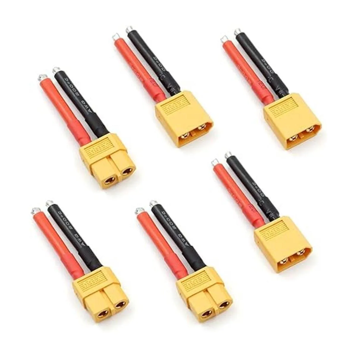 3 pares de conectores macho y hembra XT60 con cable de_1