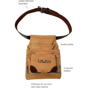 LAUTUS Bolsa de cuero para herramientas Carpintero_5