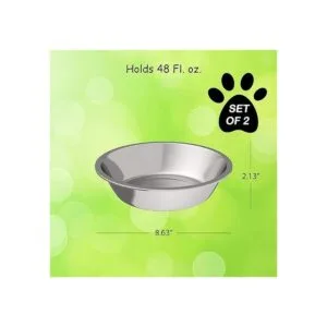 PETMAKER Juego de 2 cuencos colgantes de acero inoxidable_2