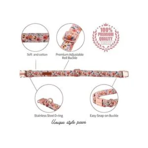 Collar único con corbatín ajustable para perros y gatos_2