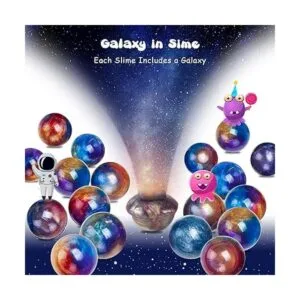 Joyjoz Paquete de 24 kits de bolas de slime galaxia con_6