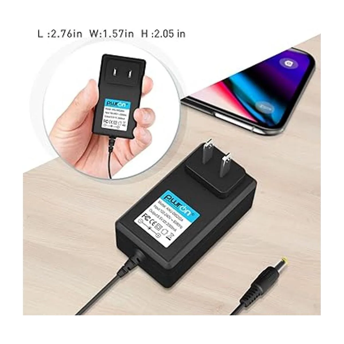 PwrON Adaptador de CA a CC compatible con Sony SRSXB40_6