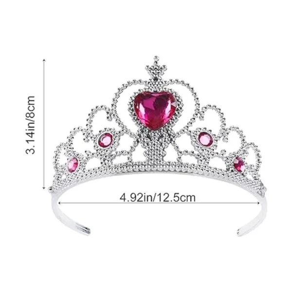 Juego de diadema de corona de tiara de princesa juego de_6