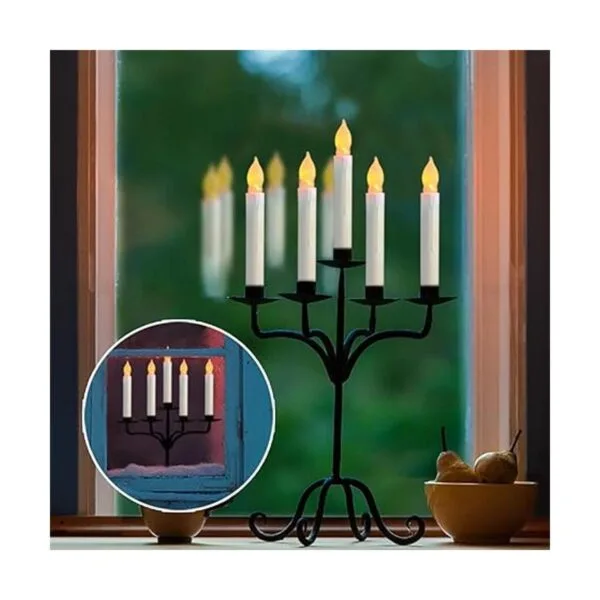 Homemory Velas tipo cirios sin flamas funcionan con_3