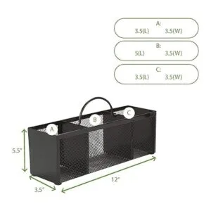 Mind Reader Organizador de 3 secciones soporte para_3