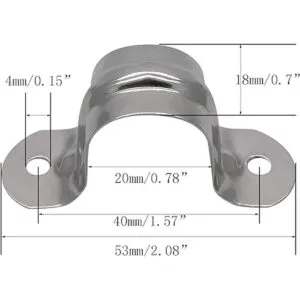 Abrazadera de correa de tubo rígida de 12 pulgada correa_2