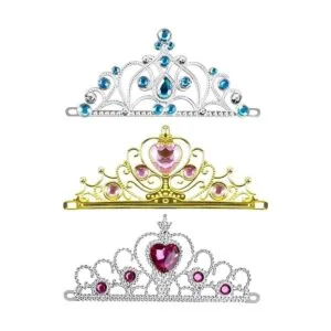 Juego de diadema de corona de tiara de princesa juego de_3