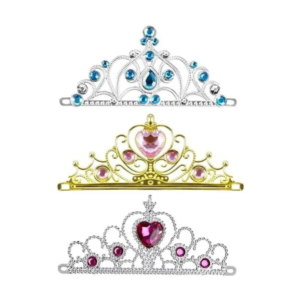Juego de diadema de corona de tiara de princesa juego de_3
