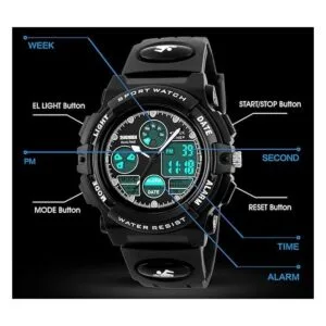 Kids Digital Watch Outdoor Sports 50M Waterproof_2