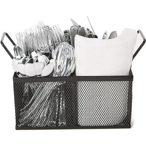 Mind Reader Meshsq4blk 4 secciones de malla Caddy