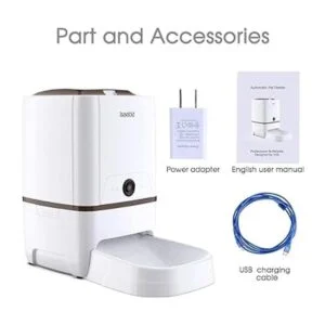 Iseebiz Comedero automático para mascotas con cámara 6_5