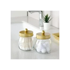 SheeChung Mason Jar Tarros de boticario de baño soporte