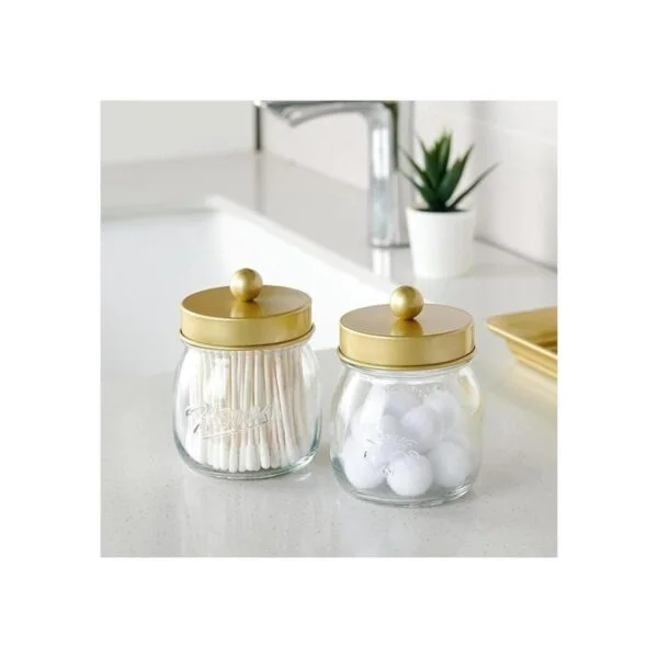SheeChung Mason Jar Tarros de boticario de baño soporte