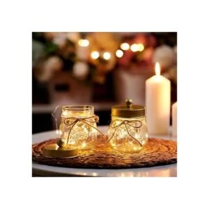 SheeChung Mason Jar Tarros de boticario de baño soporte