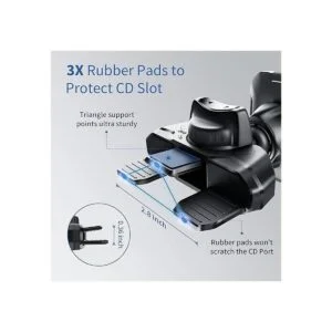 OQTIQ Soporte magnético de coche para reproductor de CD_4