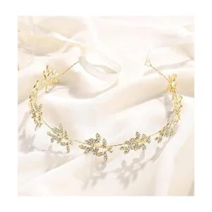 BABEYOND Diadema de novia de cristal tocado de boda para_4