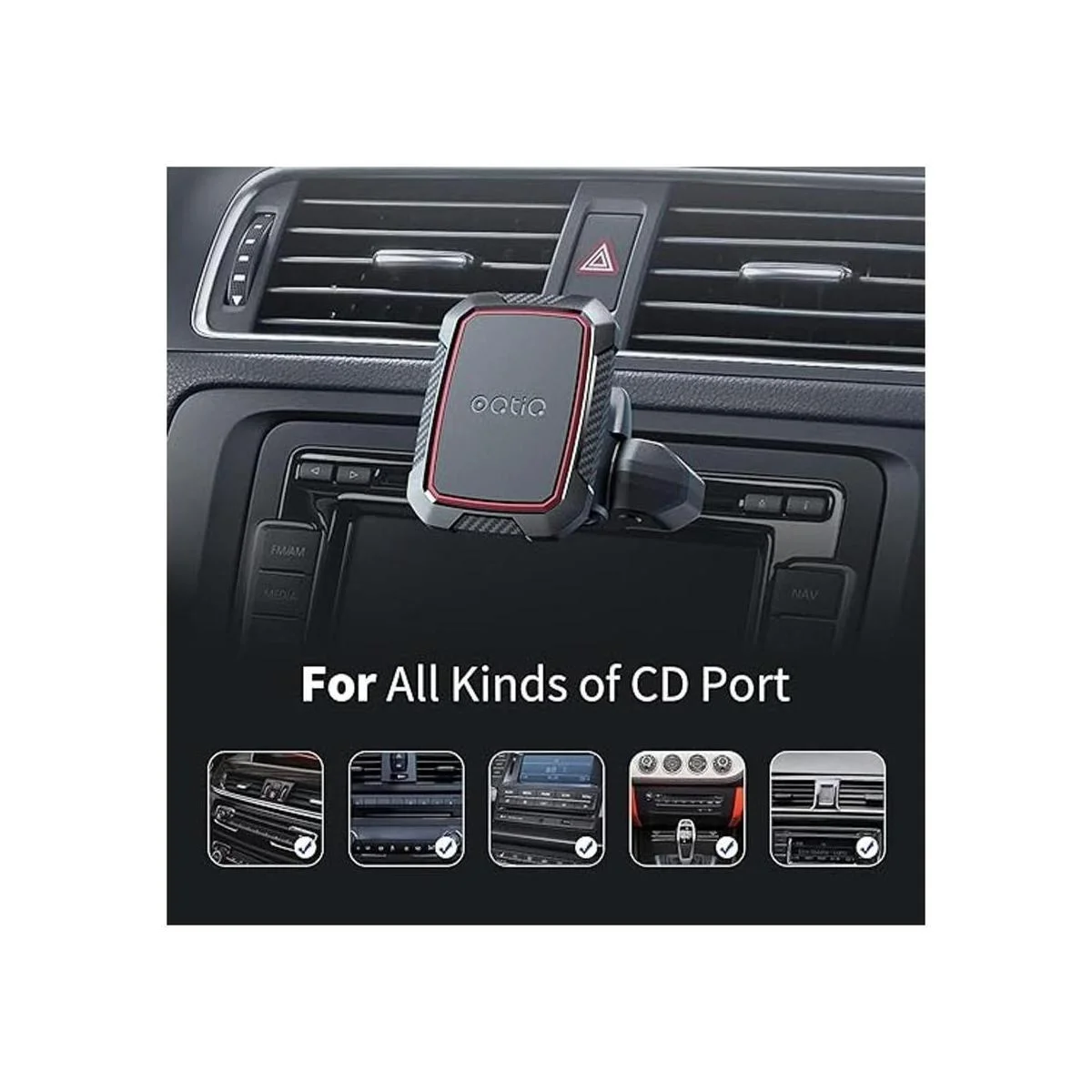 OQTIQ Soporte magnético de coche para reproductor de CD_5