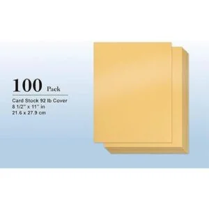 Papel dorado brillante Paquete de 100 papeles de