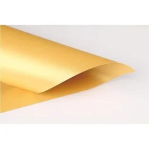 Papel dorado brillante Paquete de 100 papeles de