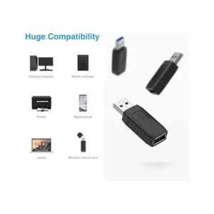 ELUTENG USB acoplador macho a hembra 3 paquetes USB 3.0_5