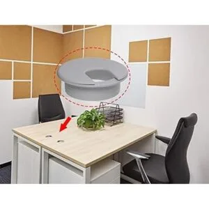 Mini Skater 10 ojales de escritorio de plástico negro_3