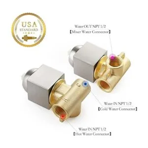 Dr Faucet Equipo completo de la ducha de la válvula de_5