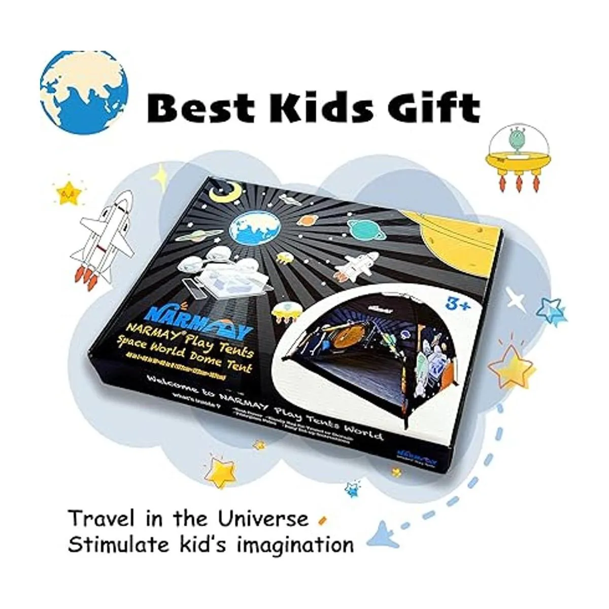 NARMAY Tienda de campaña pequeña para niños diseño de_2
