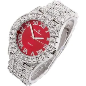 Reloj de pulsera para hombre carátula colorida cubierto_5