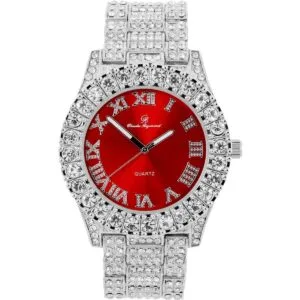 Reloj de pulsera para hombre carátula colorida cubierto_1