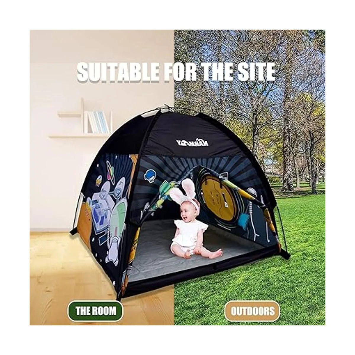 NARMAY Tienda de campaña pequeña para niños diseño de_4