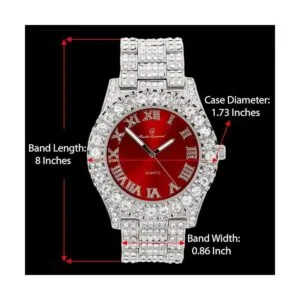 Reloj de pulsera para hombre carátula colorida cubierto_2