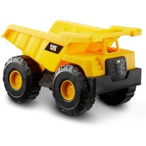 Camión volquete de construcción para gatos con sombrero