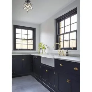 AXILAND Moravian Star Lámpara de techo empotrada con_2